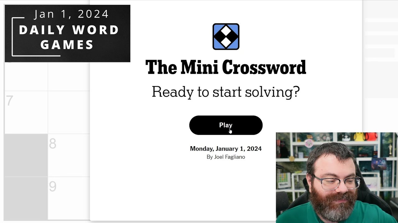 January 2024 NYT Mini Crossword Solution: YouTuber or TikTok Star