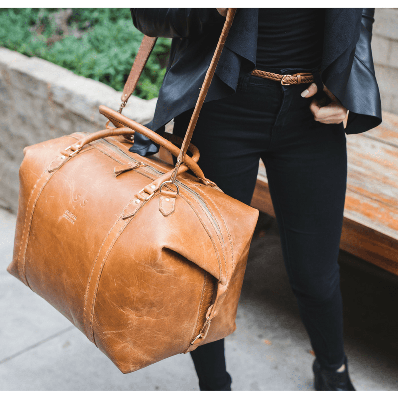 Premium Leather Weekend Bags for Women – Timeless & Durable