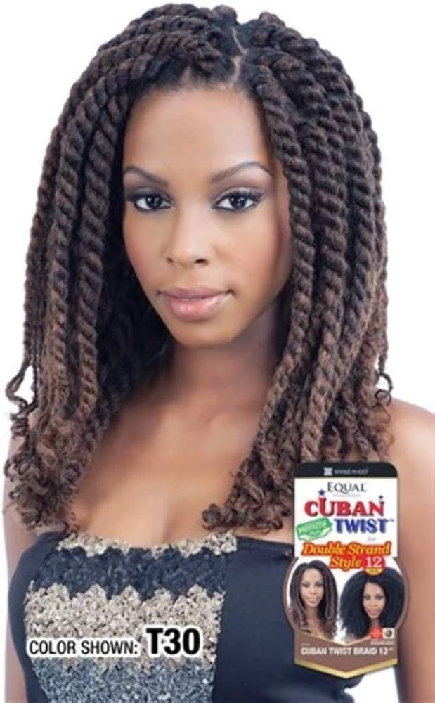 12 Inch Cuban Twist Hair: High-Quality Synthetic Braiding Hair for Natural Styles