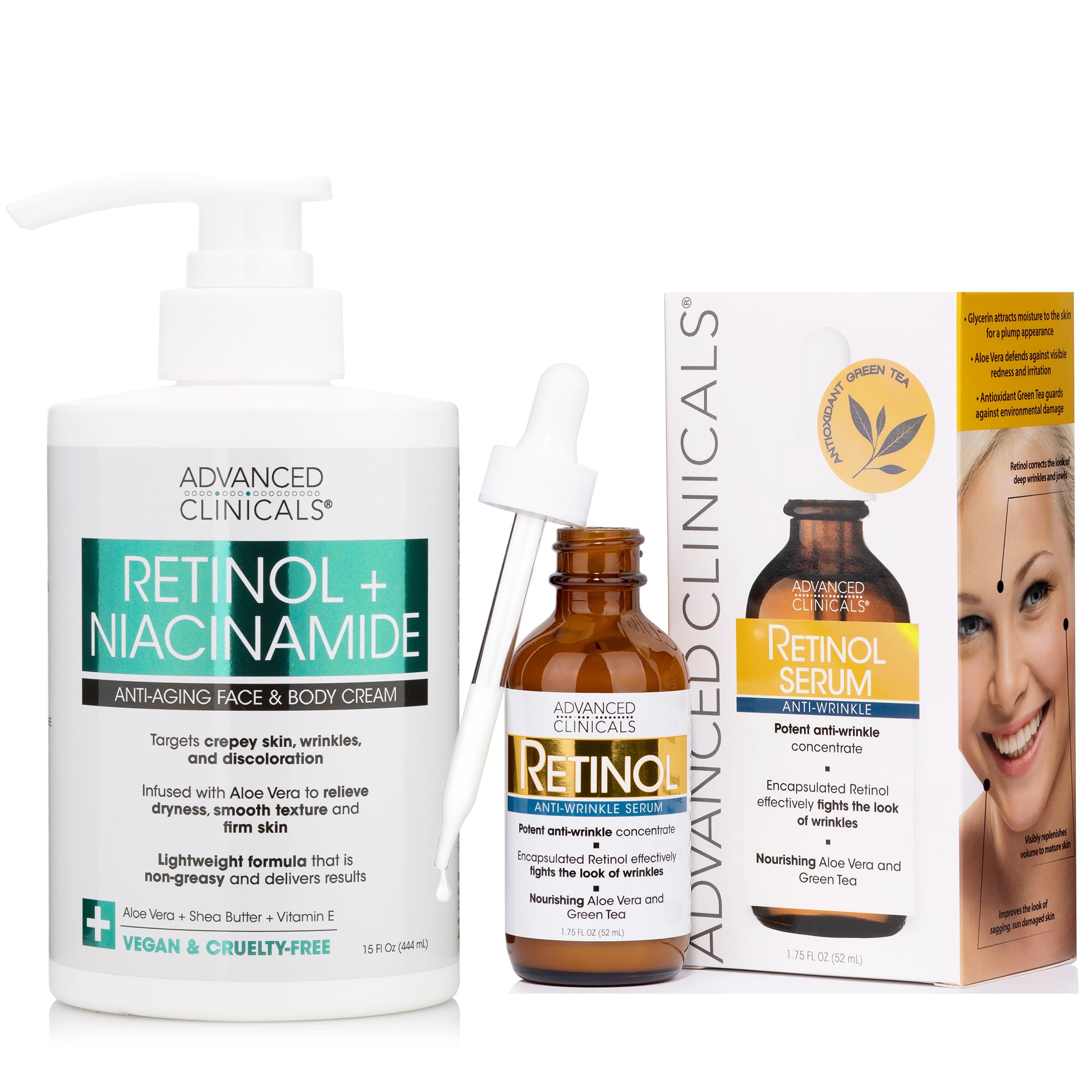 Unlock Radiant Skin:  The Power of Advanced Clinicals Retinol and Niacinamide