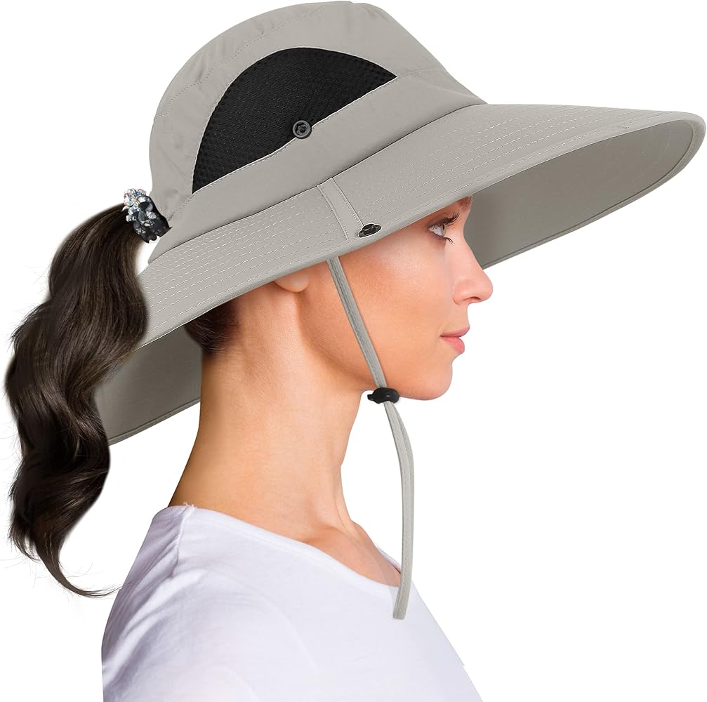 The Best Womens Sun Hat with Ponytail Hole for Summer Activities