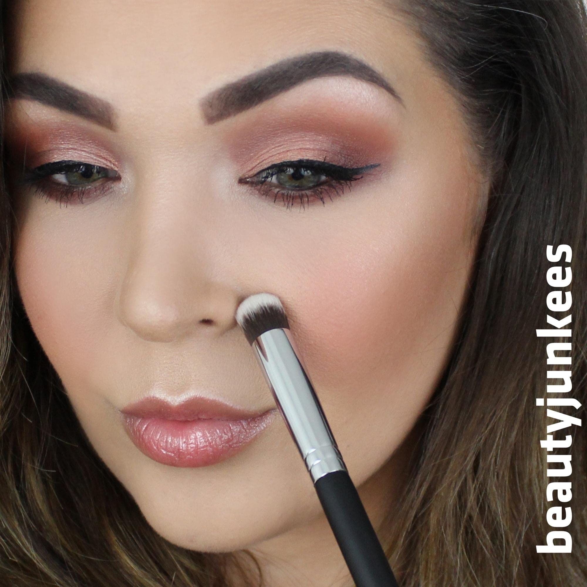 A Small Round Brush Would Be Used To Achieve a Smoky Eye Easily