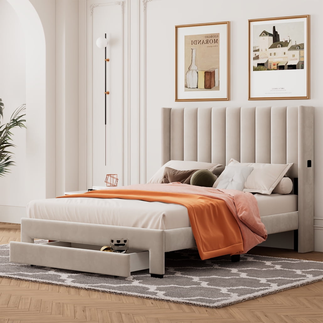 Cozy and Chic: Wood Platform Bed Full Size for Sweet Dreams