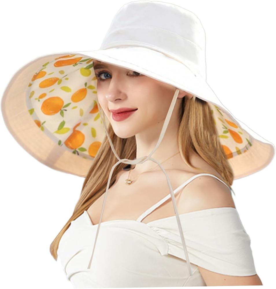 Womens Wide Brim Hat with Chin Strap: Comfortable & Secure Fit