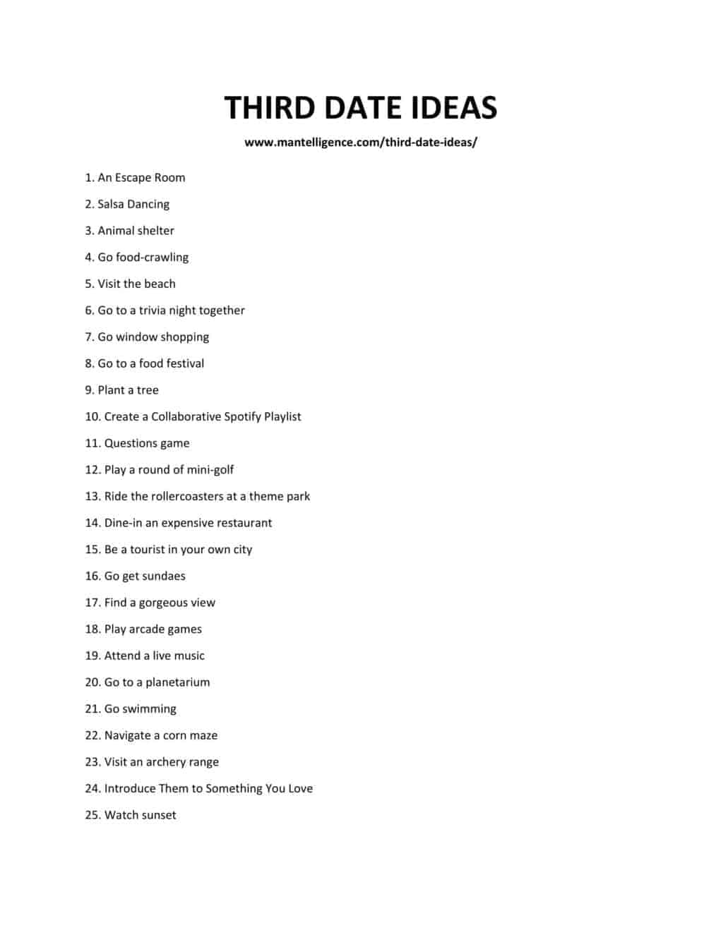 Unique Third Date Ideas to Make a Lasting Impression