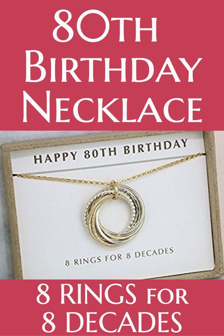 Whats the best 80th birthday jewelry to buy for her?