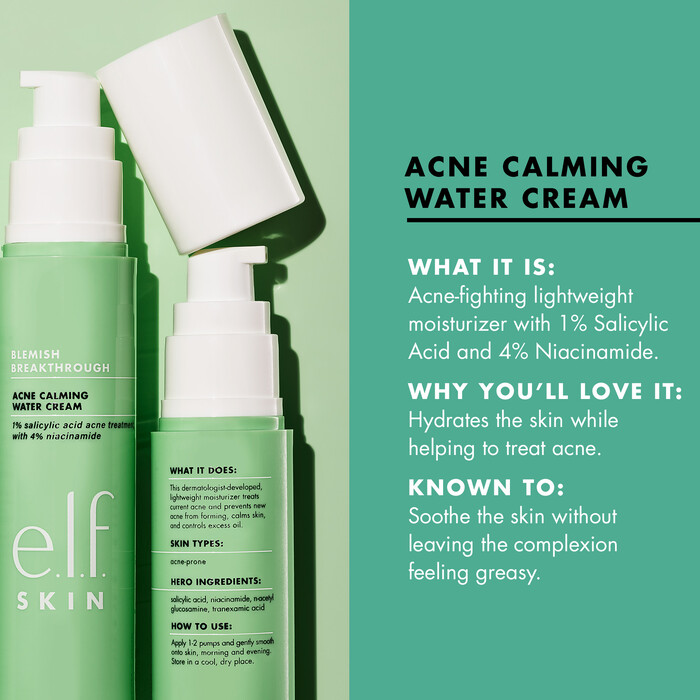 Top Rated Acne Calming Water Cream for Sensitive Skin