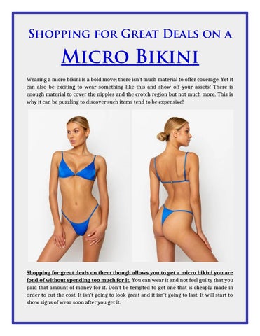 Where to Buy a Micro Bikini? Check Out These Stores!