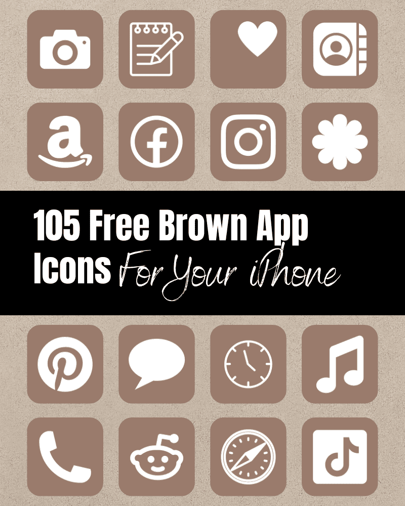 how to use aesthetic brown icons, Easy tips for you!