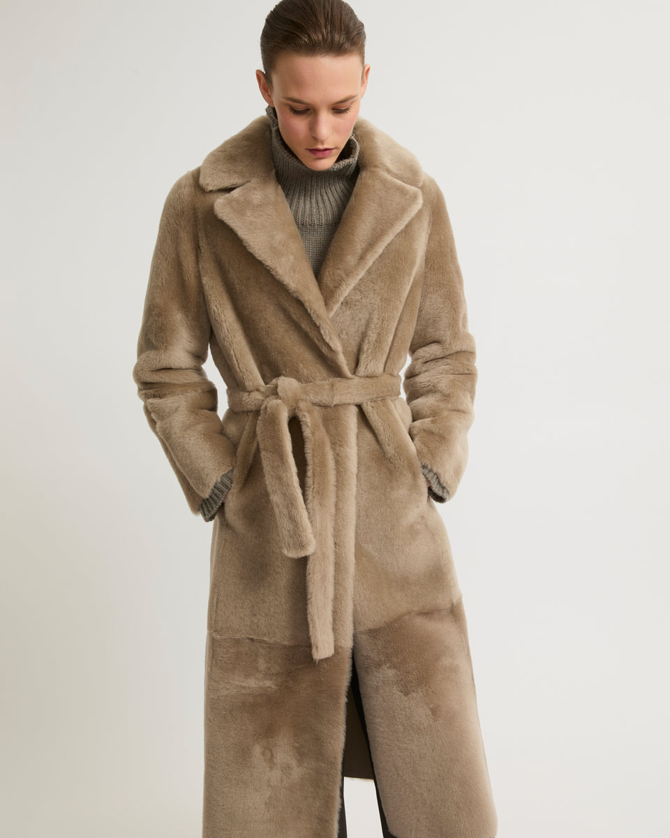 Shop the Best Womens Shearling Long Coat Styles Now!