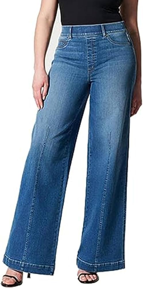 Upgrade Your Wardrobe with Womens Pull On Jeans Straight Leg: Comfort and Style All in One!