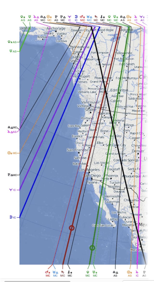 Astrocartography Venus Line: Relocate for Better Love Life Luck