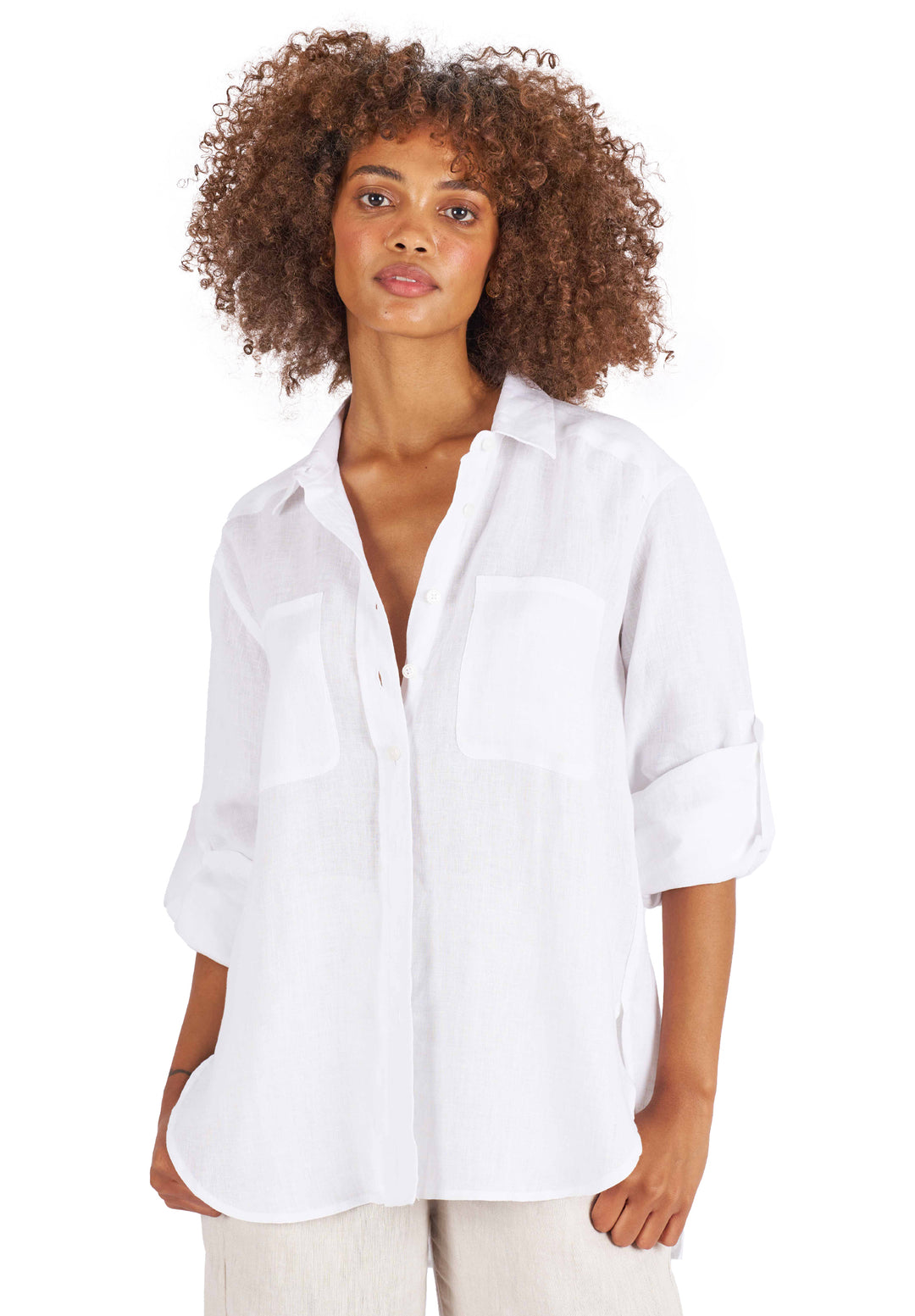 Oversized White Linen Button Down: Where to Buy and How to Wear It?